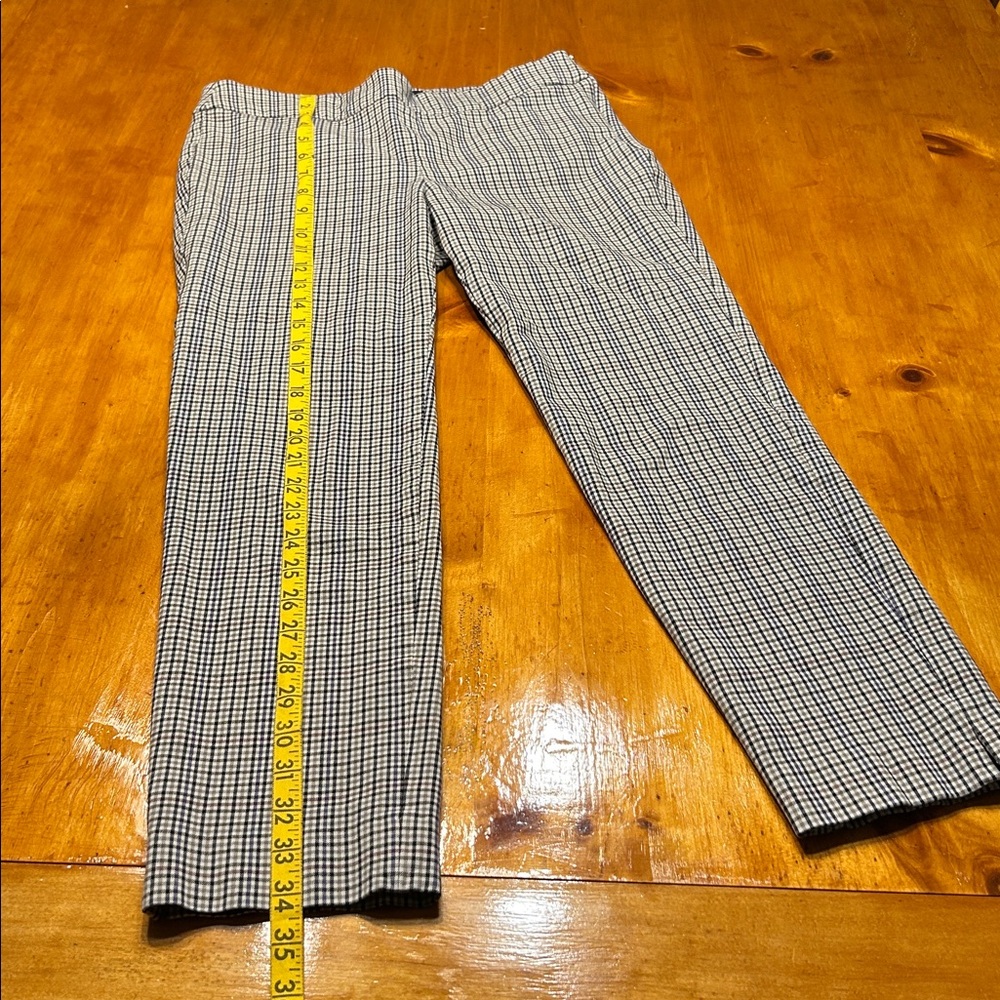 Talbots Women's Chatham Plaid Slim Leg Ankle Pants - Picture 8 of 10